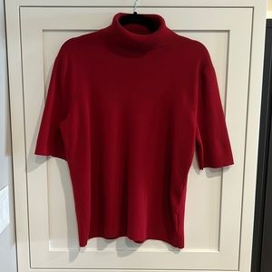 Anne Klein Short Sleeve Turtleneck